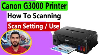 Canon PIXMA G3000 Printer How To Scan ll How To Scan From LaptopComputer To Canon G3000 lമലയാളം [upl. by Zasuwa]