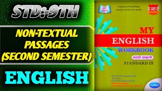 NONTEXTUAL PASSAGES Second semesterStd 9th English workbook answers [upl. by Diarmid]