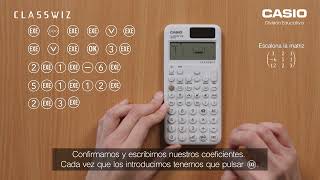 Casio ClassWiz  Matriz escalonada [upl. by Osmen]