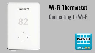 STRATAHEAT WiFi Thermostat  Connecting Your Unit to WiFi [upl. by Pang]