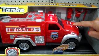 TONKA TRUCK FIRE ENGINE TOY WITH THE amazing LATEST HYPER LIGHTING display [upl. by Tillinger]