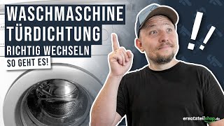 Türdichtung Waschmaschine wechseln  so geht es [upl. by Natty153]