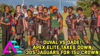 7on7 Football Highlights  Apex Elite beats 305 Jaguars for 15u Crown in Jacksonville vs Miami Game [upl. by Ailedroc555]