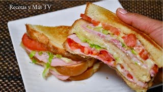 Este es el Sandwich mas delicioso que comerás rapido fácil y riquisímo [upl. by Daniels]