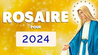 🙏 ROSAIRE 2024  PRIÈRE PUISSANTE pour une ANNÉE de Bénédiction  4 Chapelets [upl. by Jillana]