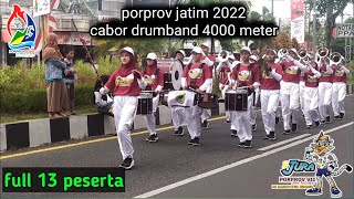 DRUMBAND JEMBER  sesi ketahanan dan kerapian 4000meter  porprov jatim 2022 [upl. by Allsun]