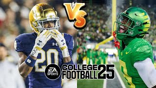 Notre Dame vs Oregon FULL GAME  College Football 25 Online Best Game So Far [upl. by Palgrave]