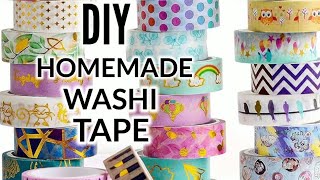 How to make a Washi Tape  Homemade Washi Tape  DIY Craft [upl. by Grimonia]