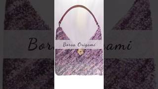 Borsa Origami perfiloesegno crochet borsa uncinetto [upl. by Eidde]