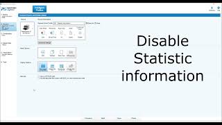 Disable Statistic information [upl. by Aizirk329]