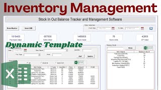 Inventory Management Template in Excel VBA  Free Download [upl. by Hodgson474]