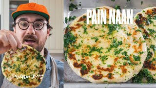 Faire des pains naan maison 🫓🔥 [upl. by Katonah]