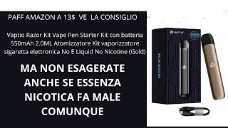 Paff amazon vaporizzatore sigaretta elettronica No E Liquid No Nicotinein descrizione [upl. by Eiboj]