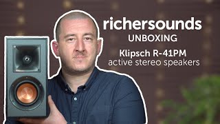 Unboxing the Klipsch R41PM Active Speakers  Richer Sounds [upl. by Mahau284]