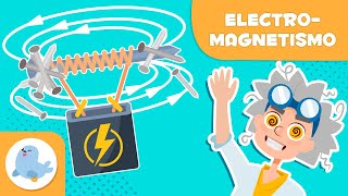 ELECTROMAGNETISMO para niños ⚡🧲 ¿Qué es un electroimán 🔌 Ciencias para niños [upl. by Pall123]