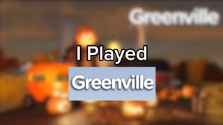 Playing Greenville Roblox [upl. by Atinad]