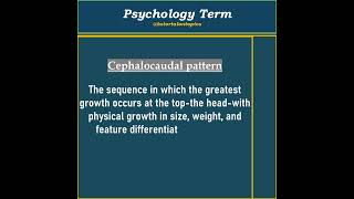 what is Cephalocaudal pattern  pattern education psychology psychologyfacts school [upl. by Nera114]