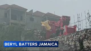 Hurricane Beryl batters Jamaica and eastern Caribbean [upl. by Atilamrac]