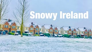 Snowfall in KilcockIreland [upl. by Redwine]