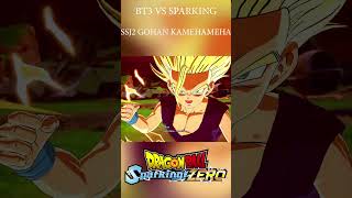 SSJ2 GOHAN KAMEHAMEHA  BT3 VS SPARKING ZERO dragonball dbz dbs goku sparkingzero shorts [upl. by Keary851]