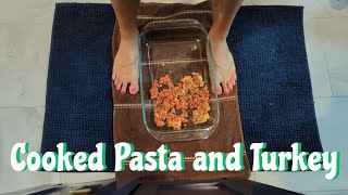 Foot ASMR with Slimy squelchy pasta [upl. by Chelsey]