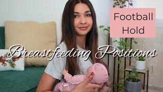 Breastfeeding Football Hold  Breastfeeding Education  Breastfeeding Positions [upl. by Bilicki49]