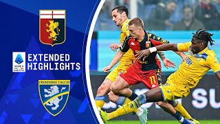 Genoa vs Frosinone Extended Highlights  Serie A  CBS Sports Golazo [upl. by Marcellus343]