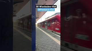 OffenbachOst Abfahrt RB430S8➡️WiesbadenHbfVorbeifahrt RB445RE55➡️Bamberg [upl. by Maxma]