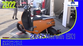 2021 Horwin EK1 Scooter Walkaround Automobile Barcelona 2021 [upl. by Atirahc]