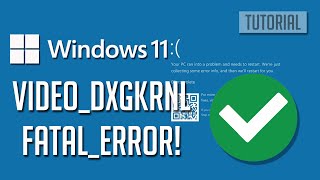 Blue Screen BSOD Blue Screen Error VIDEODXGKRNLFATALERROR On Windows 11 PC 2024 FIX [upl. by Resiak]