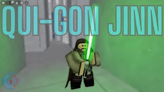 MAKING QUIGON JINN Roblox Saber Showdown [upl. by Adnima721]