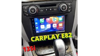 E82 BMW 135i DOUBLE DIN HEAD UNIT  CARPLAY ANDROID AUTO UPGRADE [upl. by Aenal]