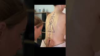 Only POTTERHEAD know all these… ASMR back drawing [upl. by Thaddaus202]