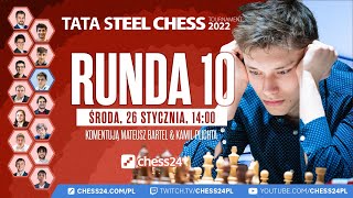 Tata Steel Chess  Dzień 10  Giri  Duda [upl. by Eilssel]