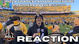 YoBoy PIZZA trades Lamar for ENTIRE Panthers roster NO WAY panthers nfl yoboypizza [upl. by Yelwar]