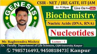 Nucleotides  Nucleic Acids Lecture1  New online quotBatchquot for CSIR NETJRF  IITJAM [upl. by Dieball]