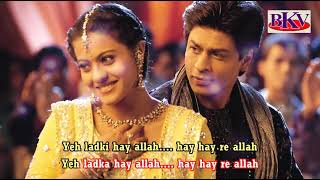 Yeh Ladka Hai Allah  KARAOKE  Kabhi Khushi Kabhie Gham 2001  Shah Rukh Khan Kajol [upl. by Ona]