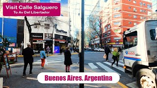 Visit BUENOS AIRES SALGUERO Street From Av Las Heras to Av Libertador August 2023 [upl. by Tews315]