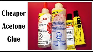 Cheaper acetone glue Fabri Tac UHU  Starving Emma [upl. by Sivrad975]