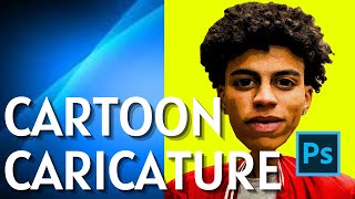 How to Create Caricature Cartoon Effect in Photoshop [upl. by Tuck]