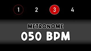 50 BPM beats per minute METRONOME [upl. by Antonius]