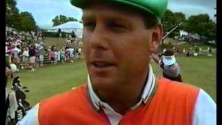 1991 US Open  Payne Stewart Interview on the Range  3rd Round [upl. by Teddie]