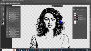 Stencil Art Tracing Photoshop Tutorial [upl. by Ahsiekat]