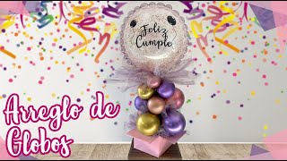 🎈 Arreglo con Globo Burbuja de Feliz Cumpleaños 🎈  Chuladas Creativas [upl. by Marita75]