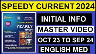 speedy current affairs in english  speedy current affairs 2024 english  initial master video [upl. by Gertruda]