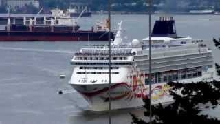 Norwegian Sun  Cruise Ship in Vancouver BC May 20 2013 [upl. by Liahus]