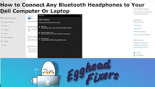 How to Connect Your Bluetooth Headphones to your Dell Computer Or Laptop [upl. by Myrvyn]