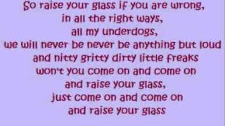 Pink  Raise your Glass lyrics [upl. by Jecoa]