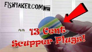 CHEAP 13 eBay Kayak Fishing Scupper Plugs  Foam Golf Balls Episode 510 [upl. by Morten]