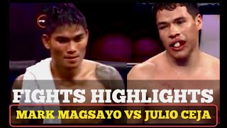 MARK MAGSAYO VS JULIO CEJA FULL FIGHT KNOCKOUTS HIGHLIGHTS COMPARISONS [upl. by Harrow248]